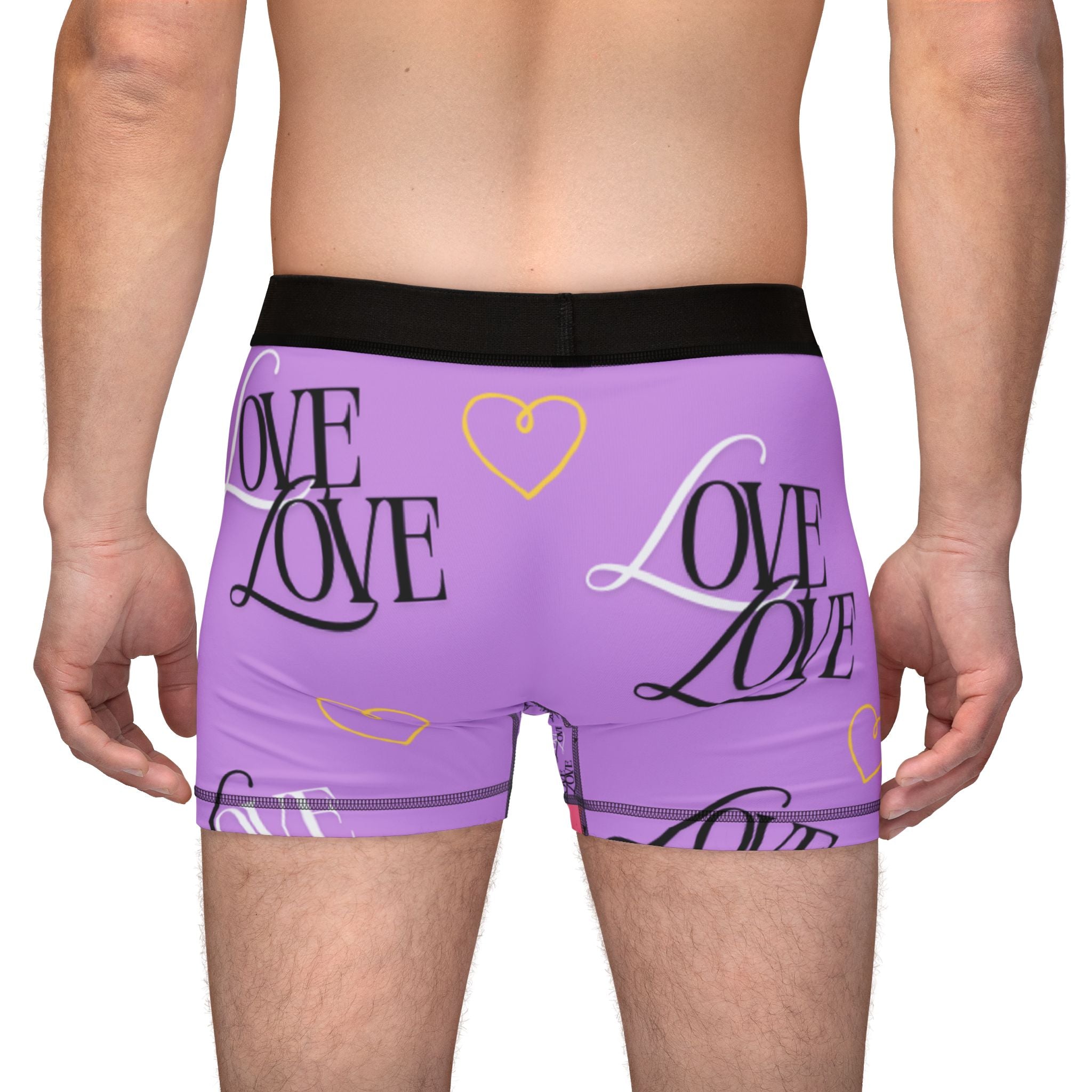Copy of Love-Themed Men's Boxer Briefs, Valentine's Day Gift, Fun Underwear, Romantic Loungewear, AOP Boxers, Cute Men's Gifts