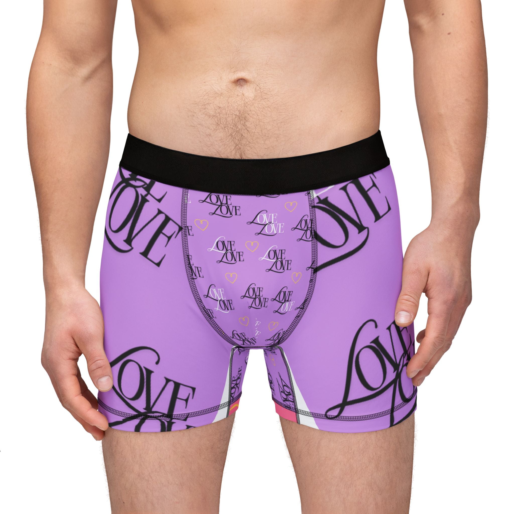 Copy of Love-Themed Men's Boxer Briefs, Valentine's Day Gift, Fun Underwear, Romantic Loungewear, AOP Boxers, Cute Men's Gifts