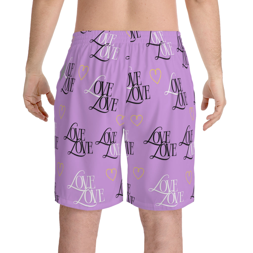 Copy of Men's Love Print Beach Shorts - Fun Summer Swimwear, Vacation Essential, Gift for Him, Perfect for Pool Parties, Casual Beachwear