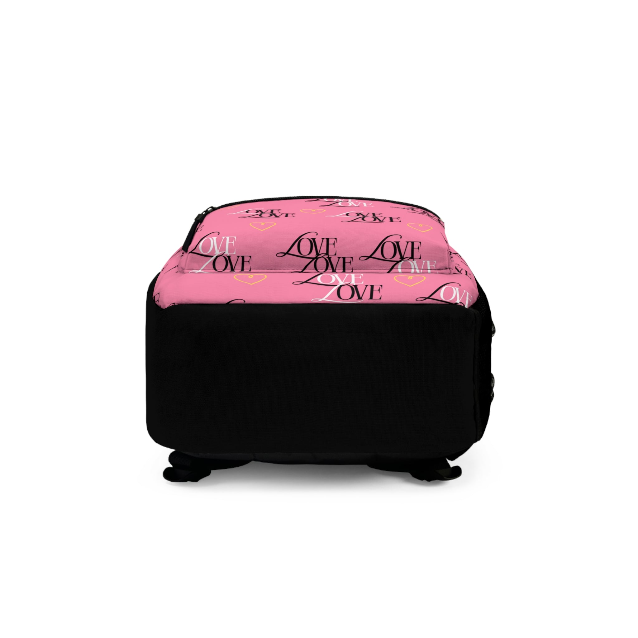 Love Themed Backpack - Cute Pink School Bag, Stylish Travel Backpack, Perfect for Valentine's Day, Gifts for Her, Trendy Tote