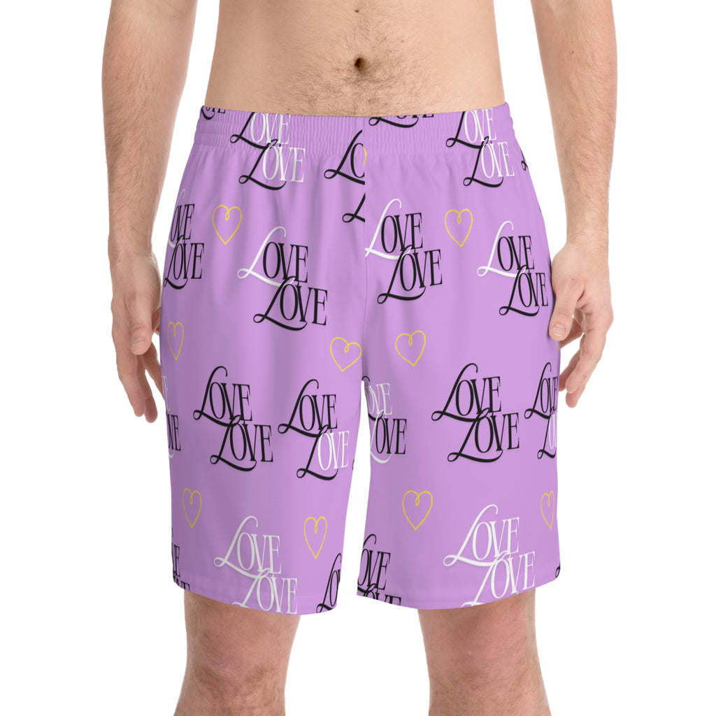 Copy of Men's Love Print Beach Shorts - Fun Summer Swimwear, Vacation Essential, Gift for Him, Perfect for Pool Parties, Casual Beachwear