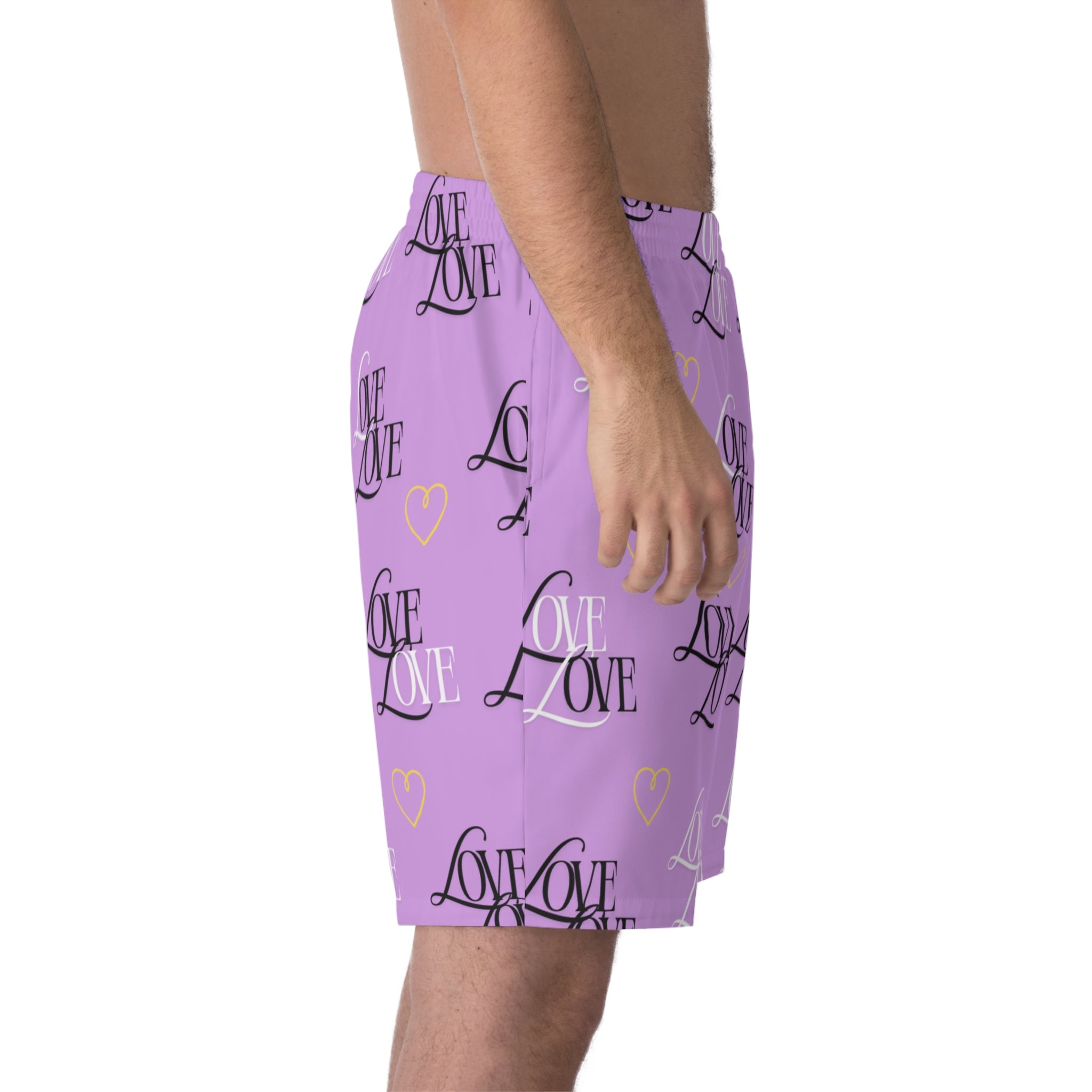 Copy of Men's Love Print Beach Shorts - Fun Summer Swimwear, Vacation Essential, Gift for Him, Perfect for Pool Parties, Casual Beachwear