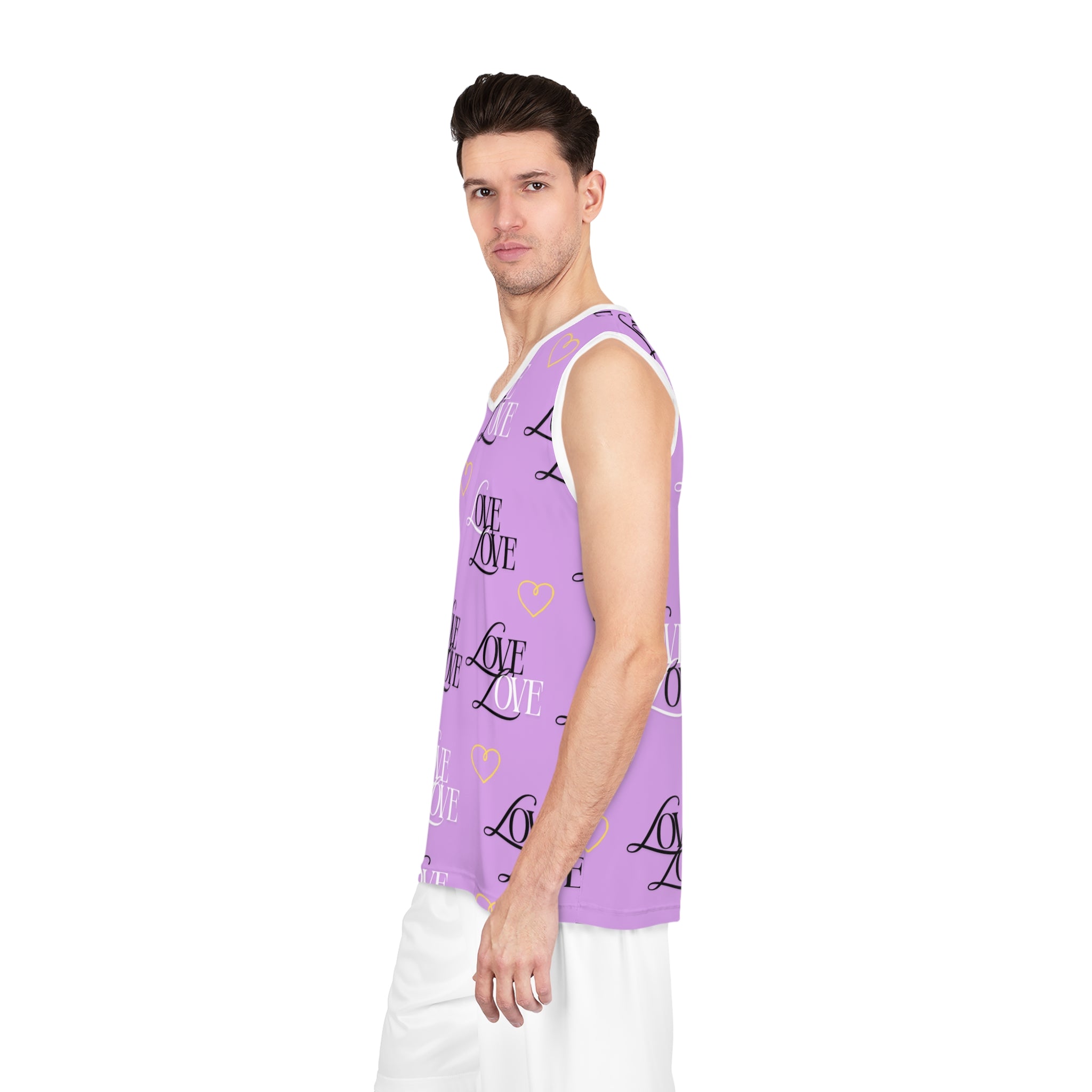 Copy of Romantic Love Basketball Jersey, Cute Athletic Wear, Unique Gift for Sports Lovers, Valentine's Apparel, Fun & Stylish Sportswear