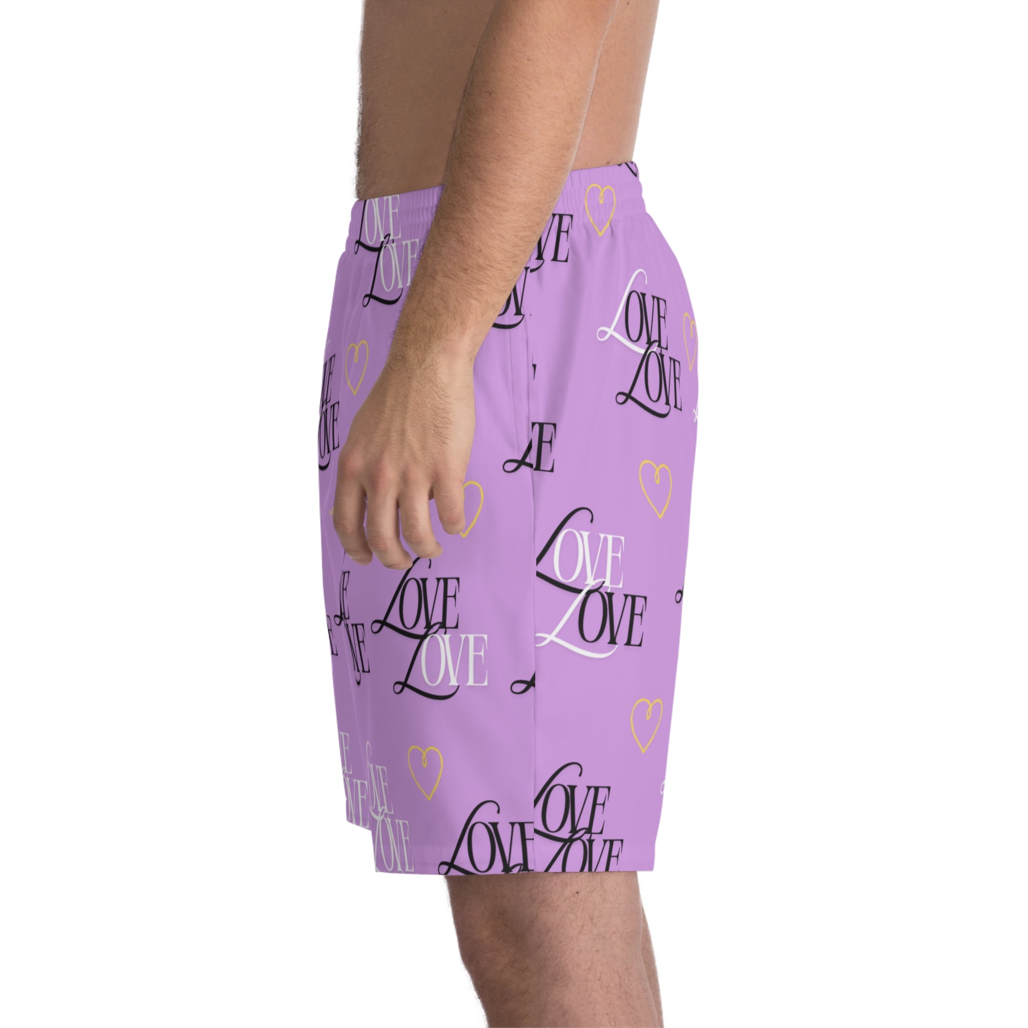 Copy of Men's Love Print Beach Shorts - Fun Summer Swimwear, Vacation Essential, Gift for Him, Perfect for Pool Parties, Casual Beachwear