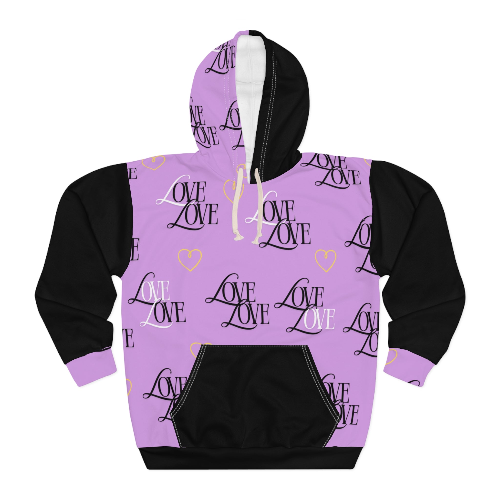 Copy of Stylish Love Print Hoodie, Cozy Pullover Sweatshirt for Couples, Ideal Valentine's Gift, Casual Wear for Everyday Comfort, Trendy Streetwear